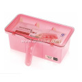 Three Containers Seasoning Box with Spoon